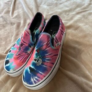 Vans Tie-Dye Slip-On Sneakers W6 M4.5